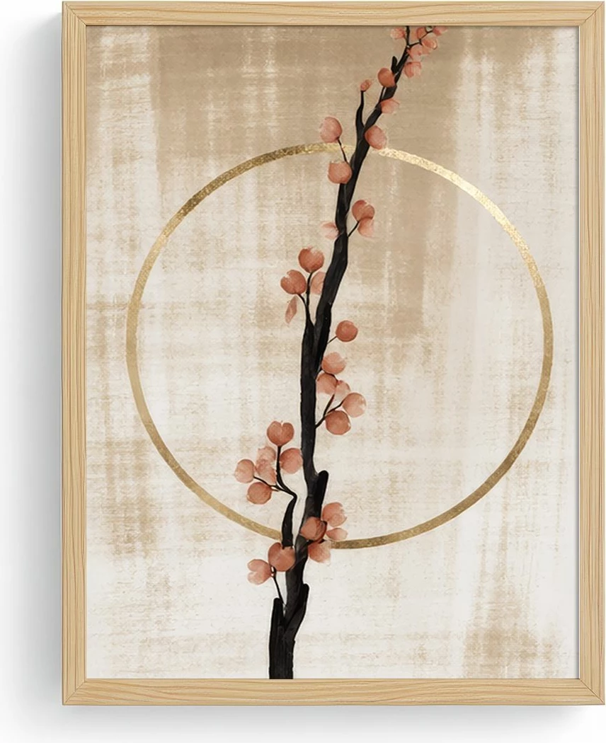 Pikturë dekorative me kornizë, MDF, Wallity, Huhu739, shumëngjyrëshe, 50x70 cm