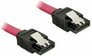 Kabllo SATA DeLOCK 82677, 0.5 m, Male/Male, 6 Gb/s, e kuqe