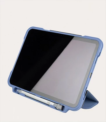 Mbështjellës folio Tucano Alunno për iPad 10.9" (10th/11th Gen), rugged, stand 3 pozita, Sky Blue