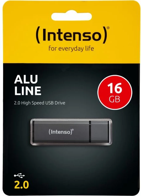 USB memorje INTENSO Alu Line 16GB USB 2.0, alumin, Anthracite