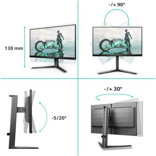 Monitor gaming Philips 25M2N3200U/00 24\" IPS 310Hz 0.3ms Smart MBR, i kaltër