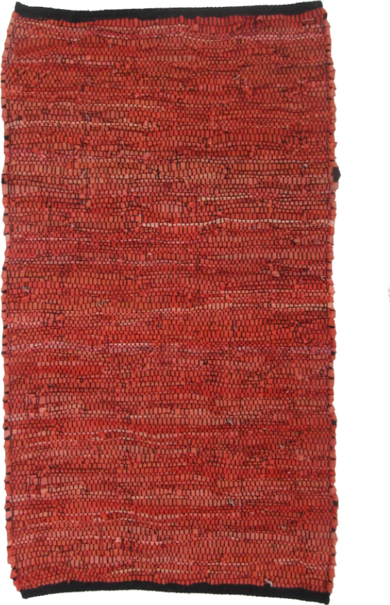 Qilim korridori Marocco, lëkurë, portokalli, 70x150