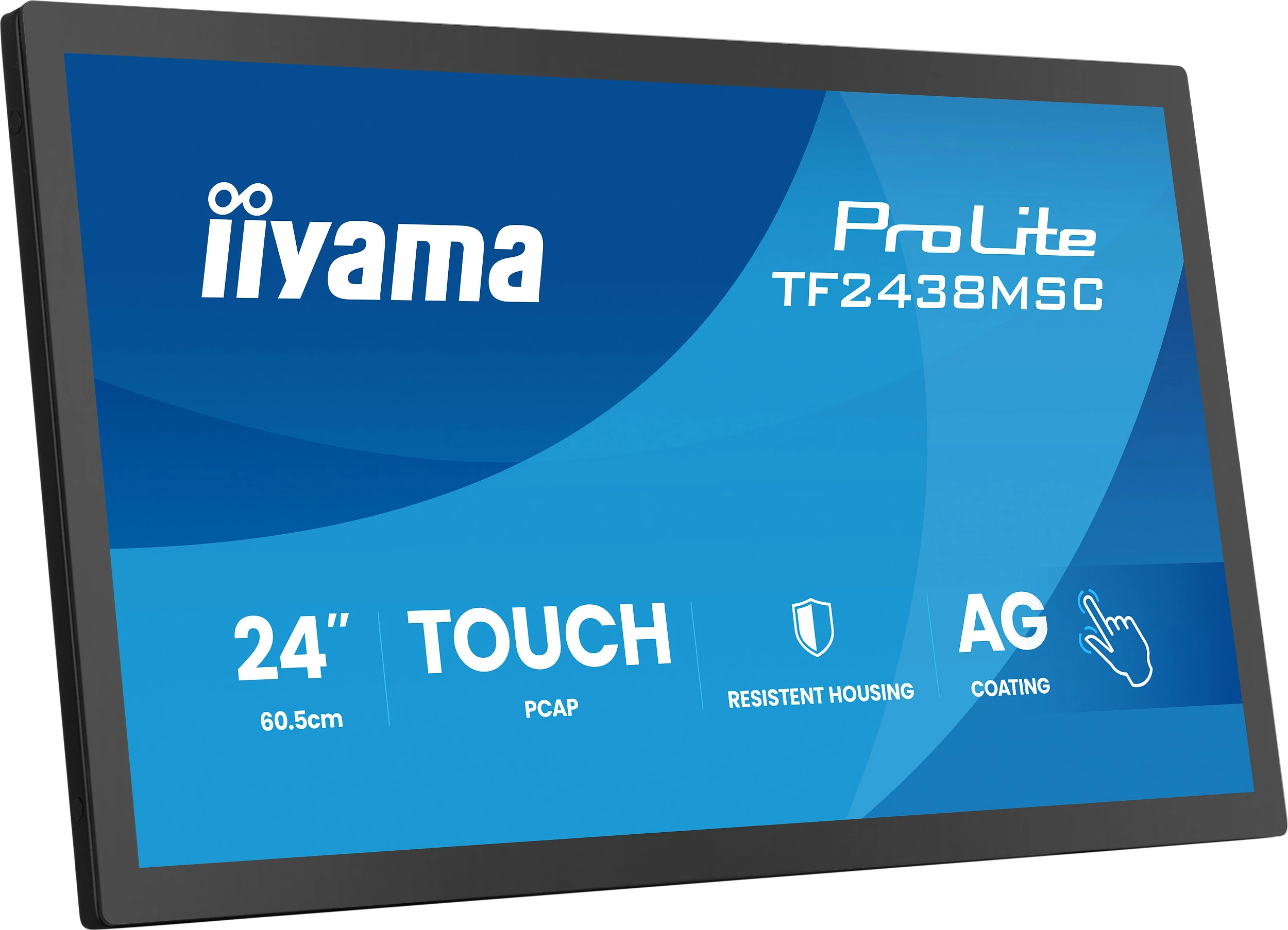 Monitor touch iiyama ProLite TF2438MSC-B2, 23.8" IPS, FHD 1920x1080, 120Hz, 10-point, i zi