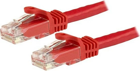 Kabllo Ethernet StarTech N6PATC3MRD, Cat6, 3m, RJ45-RJ45, Gigabit/PoE, e kuqe