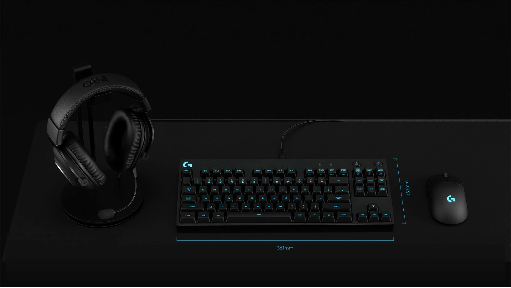 Tastierë mekanike Logitech G PRO, Tenkeyless, RGB LED, e zezë