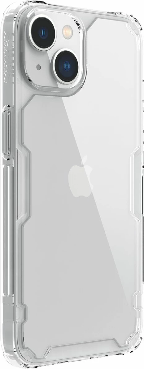 Mbështjellës Nillkin Nature Pro për iPhone 14 Plus, transparent, bardhë
