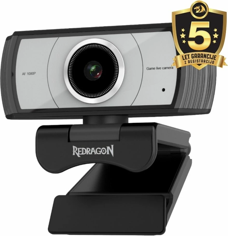 Web kamerë Redragon APEX GW900-1 1080p 30FPS Autofokus 76° Dual Mic, e zezë