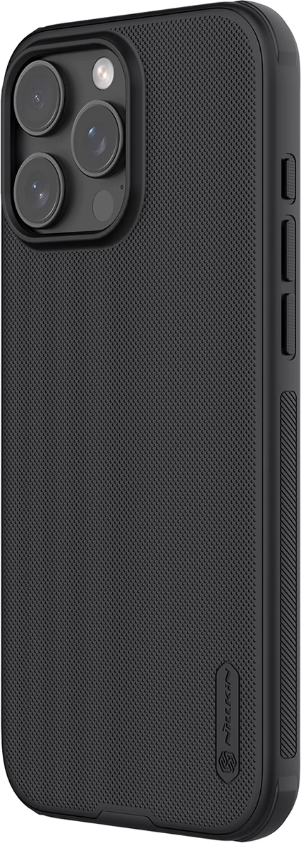 Mbështjellës Nillkin Super Frosted Shield Pro Magnetic Case për iPhone 16 Pro, i zi