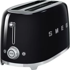 Toster, SMEG, TSF02BLEU, me kontroll të theksimit dhe funksione praktike, e zezë