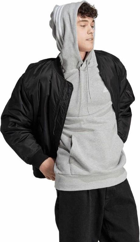 Duks me kapuç adidas për meshkuj, gri [Madhësia: L]