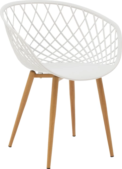 Set tavoline me karrige, ngjyrë mermeri të bardhë, D120x75cm