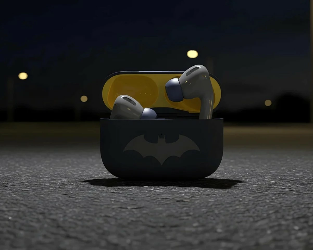 Kufje Moye Batman True Wireless, Bluetooth 5.4, USB-C, blu e errët, me kuti karikimi