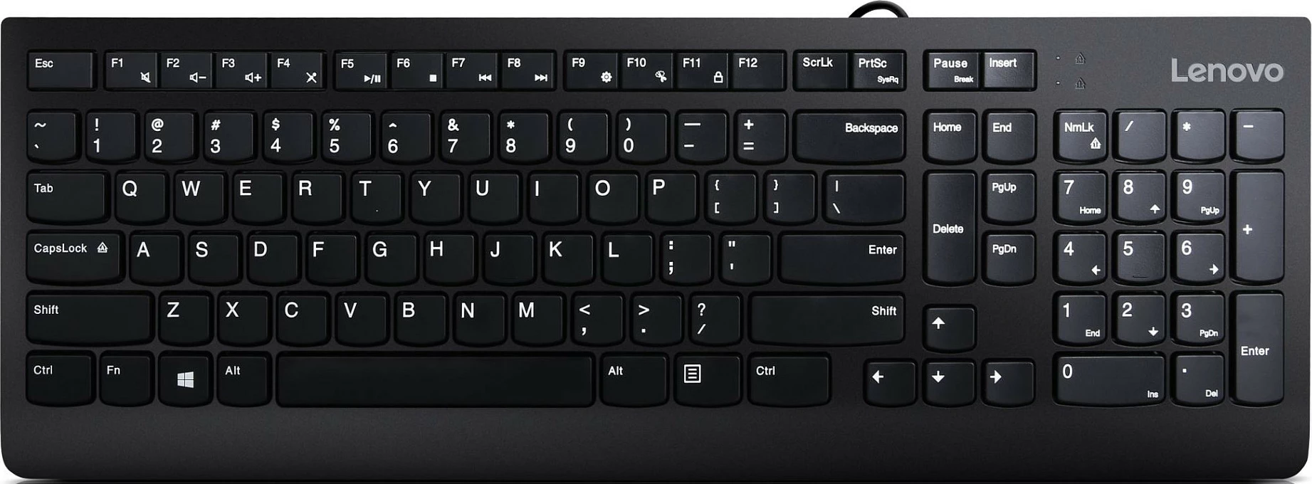 Set tastierë + maus Lenovo 300 USB, QWERTZ gjerman, me tastierë numerike, e zezë