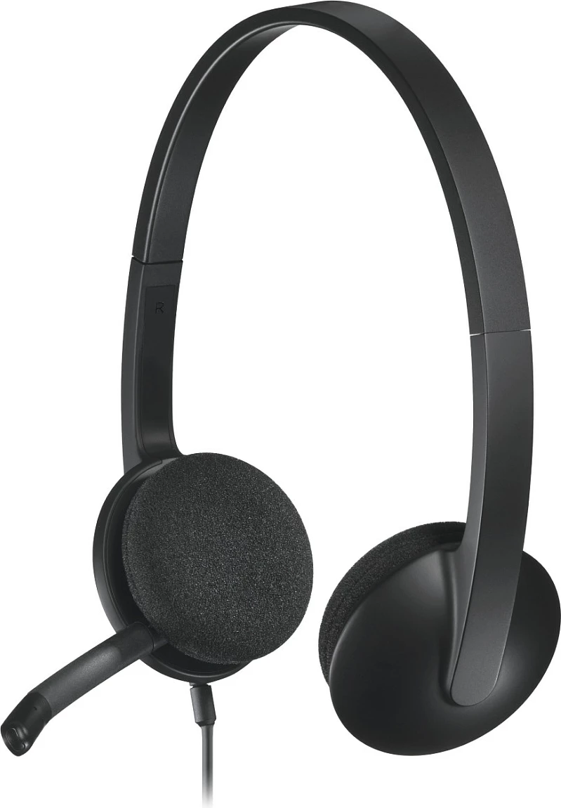 Kufje Logitech H340 USB, me kabllo, për zyrë/qendër thirrjesh, 20 - 20000 Hz, 100 g, të zeza