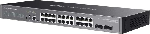 Switch i menaxhuar TP-Link Omada SG5428X, 28 porte, Gigabit Ethernet, i zi
