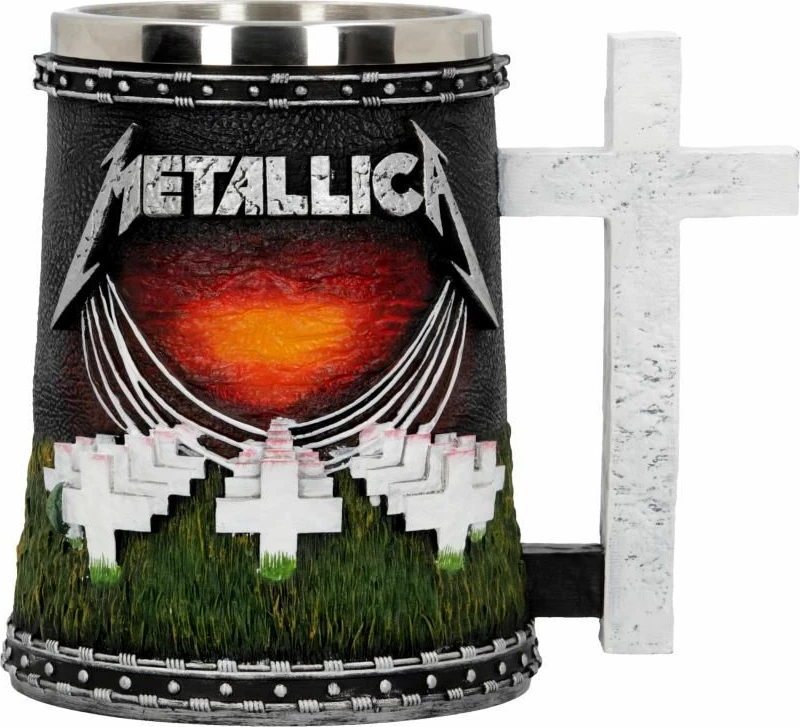 Mug NEMESIS NOW Metallica Master of Puppets, 18 cm, rrëshirë me insert inox