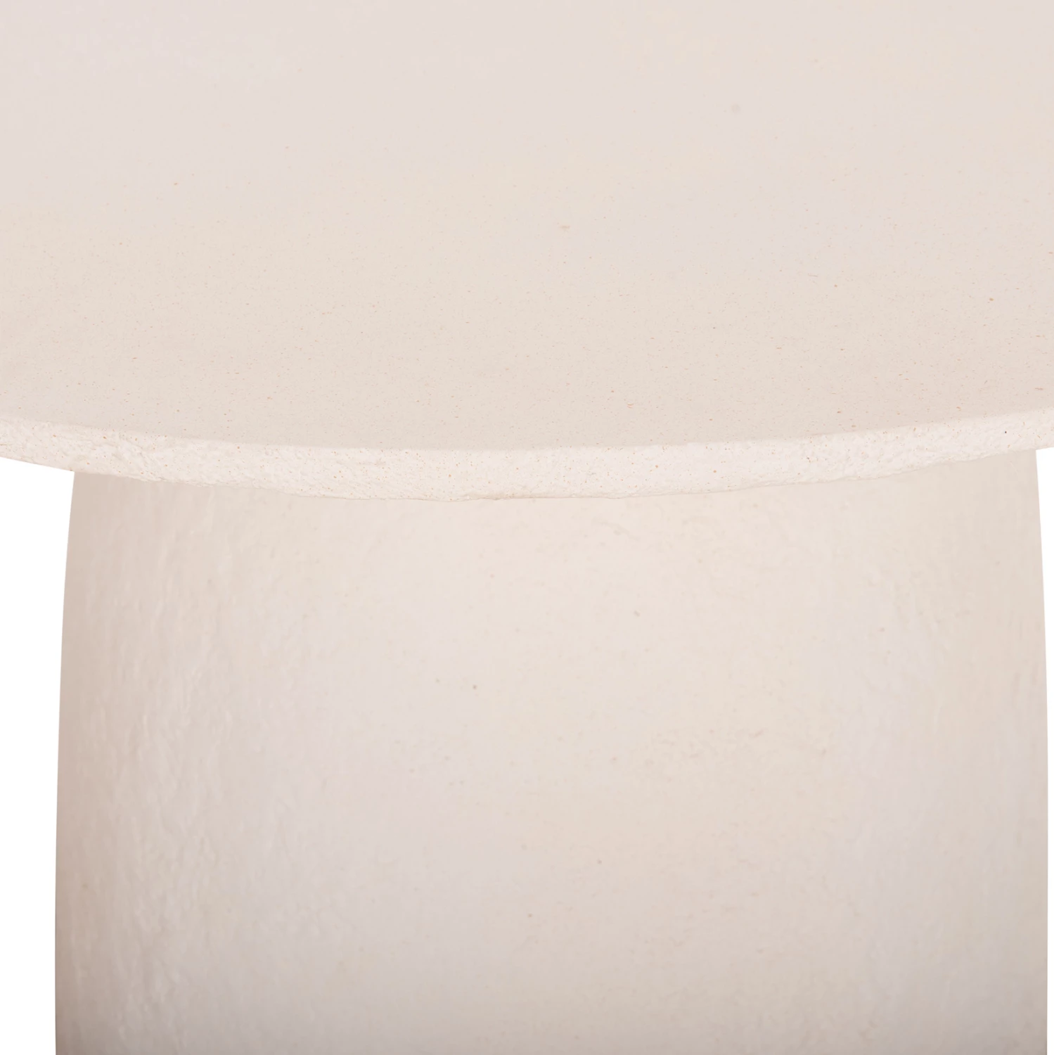 Tavolinë ngrënieje e rrumbullakët SEPPO, fibër-cement, e bardhë, FH18154.02, 119.5x75.5cm