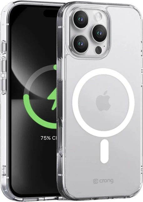 Mbështjellës CRONG Clear MAG Cover për iPhone 16 Pro Max, MagSafe, Transparent