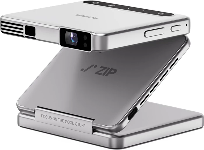 Projektor portativ Aurzen Zip AU-PJ-ZP001M-UNWH0 720p DLP 100 ANSI 5000mAh, argjendtë