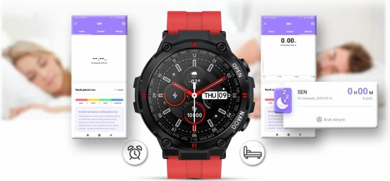 Smartwatch Gravity për meshkuj, e zezë