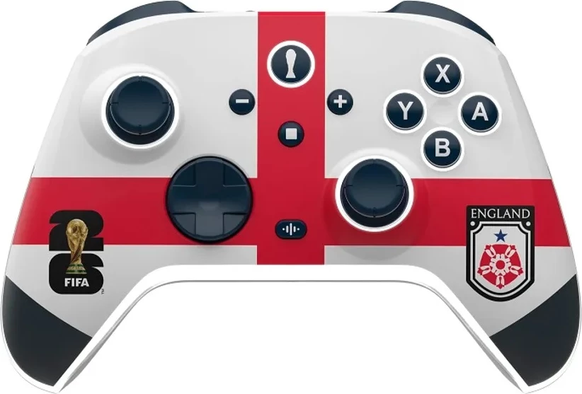 Kontroller wireless DRAGONSHOCK Aurora+ FIFA World Cup 26, kompatibil me Switch/Switch OLED/Switch 2/PC/Mobile, Hall Effect, RGB, bateri 800 mAh, England