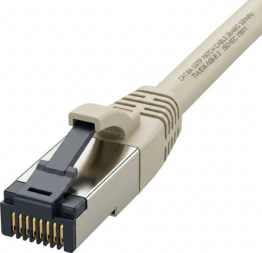 Kabllo rrjeti Synergy21 CAT8.1 RJ45, 1m, S/FTP, 2000MHz, gri