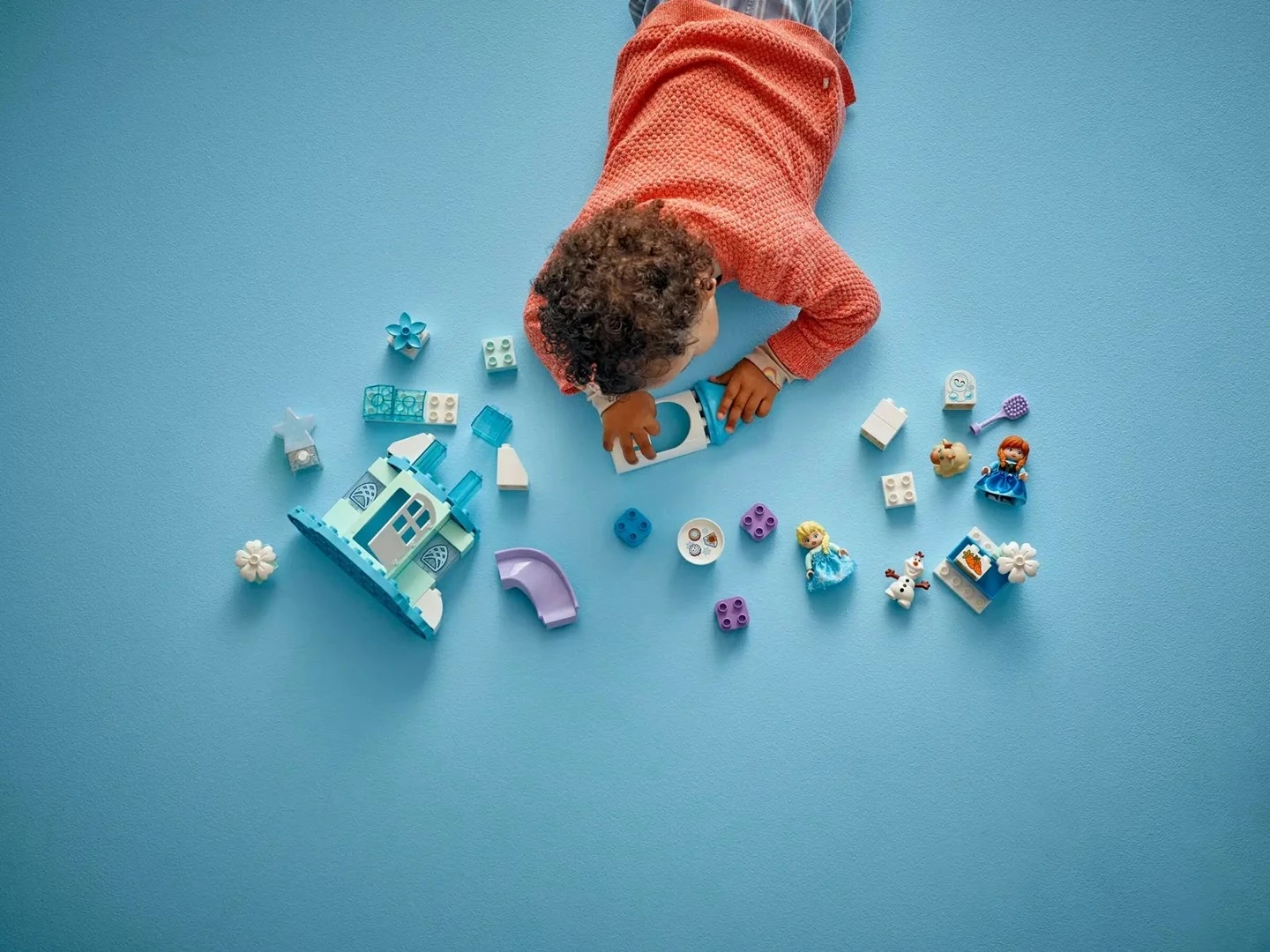 Set lodrash LEGO DUPLO 10455 Anna dhe Elsa Frozen Castle Party, 54 pjesë