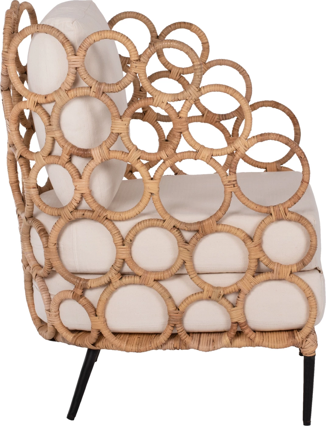 Karrige RINGER FH9341 rattan-metal ngjyrë natyrale 65x69x86H cm