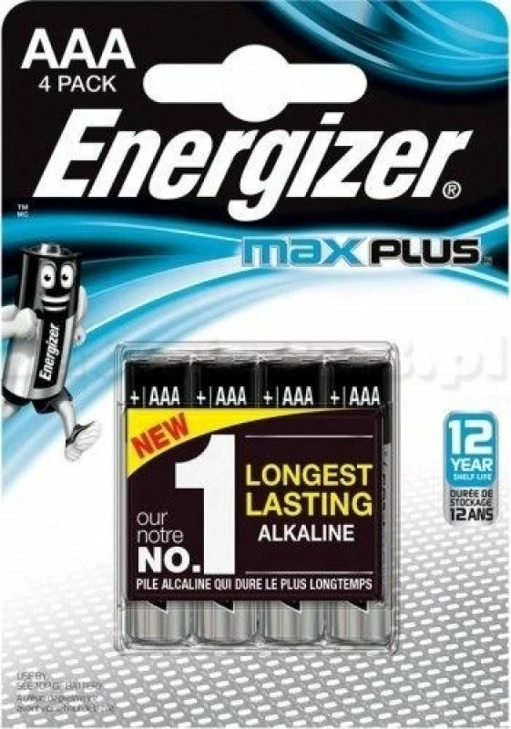 Bateria AAA Energizer Max Plus LR03, 4 copë