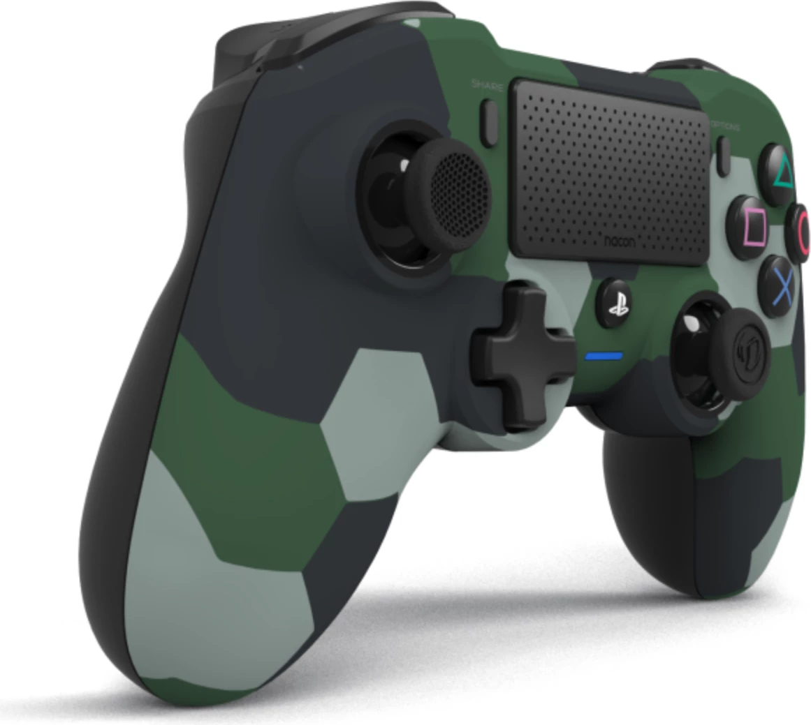 Kontrollor wireless Nacon Asymmetric PS4/PC, Bluetooth USB dongle, 1200 mAh, kamuflazh i gjelbër