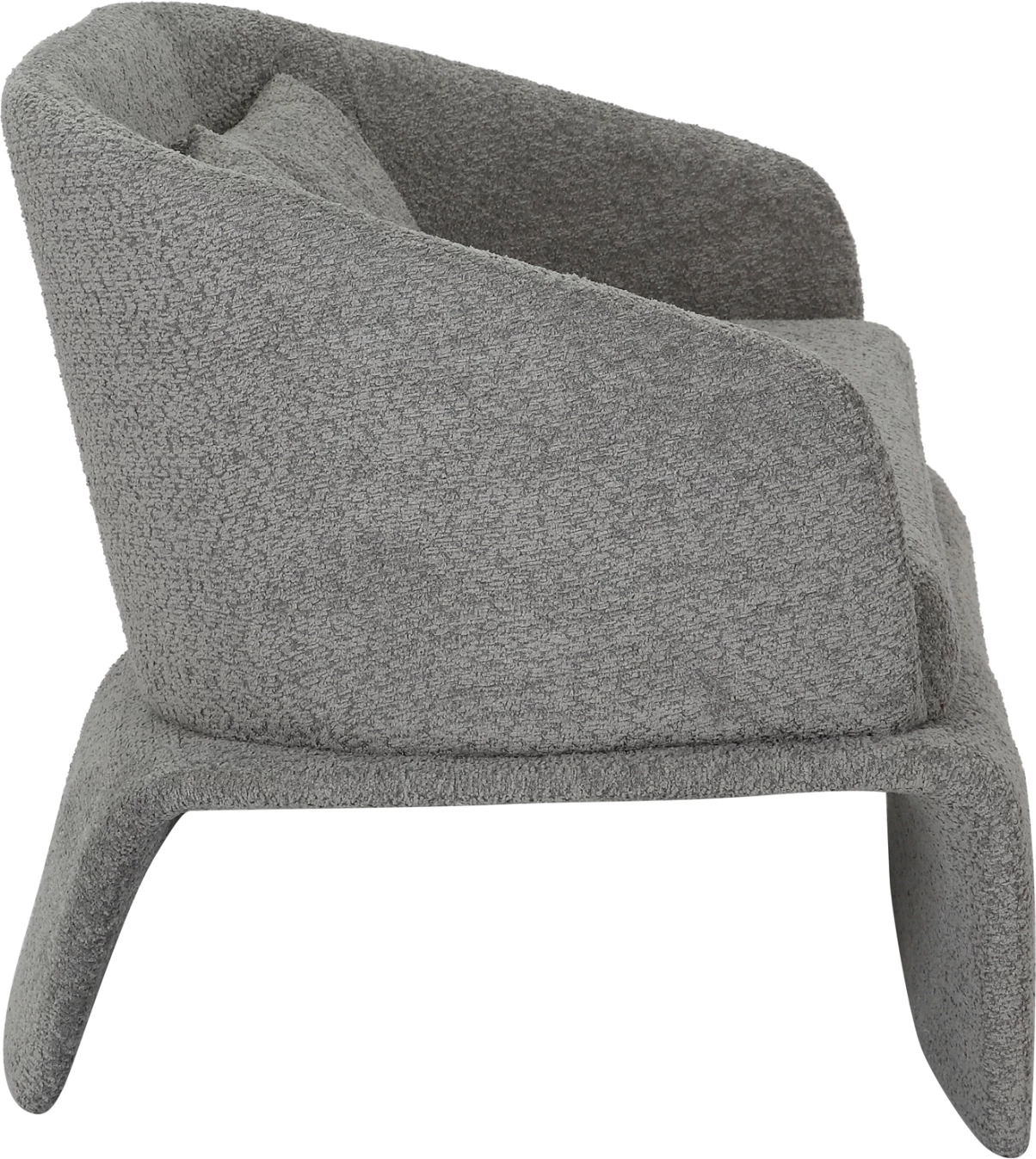 Divan 2-vendësh BEVY2 FH9678.01, ngjyrë gri, kornizë metalike, 128x72x74H cm