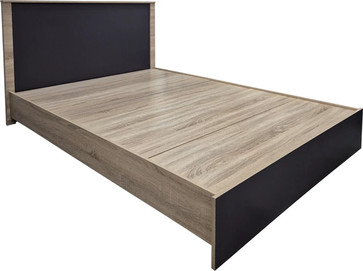 Krevat Athos, ngjyrë sonoma-antracit, 140x200 cm