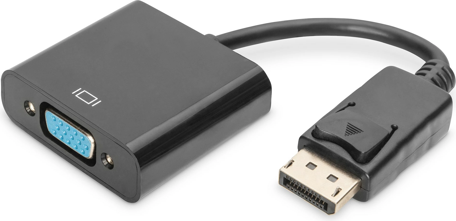 Adapter DisplayPort në VGA Digitus 0.15m, i zi