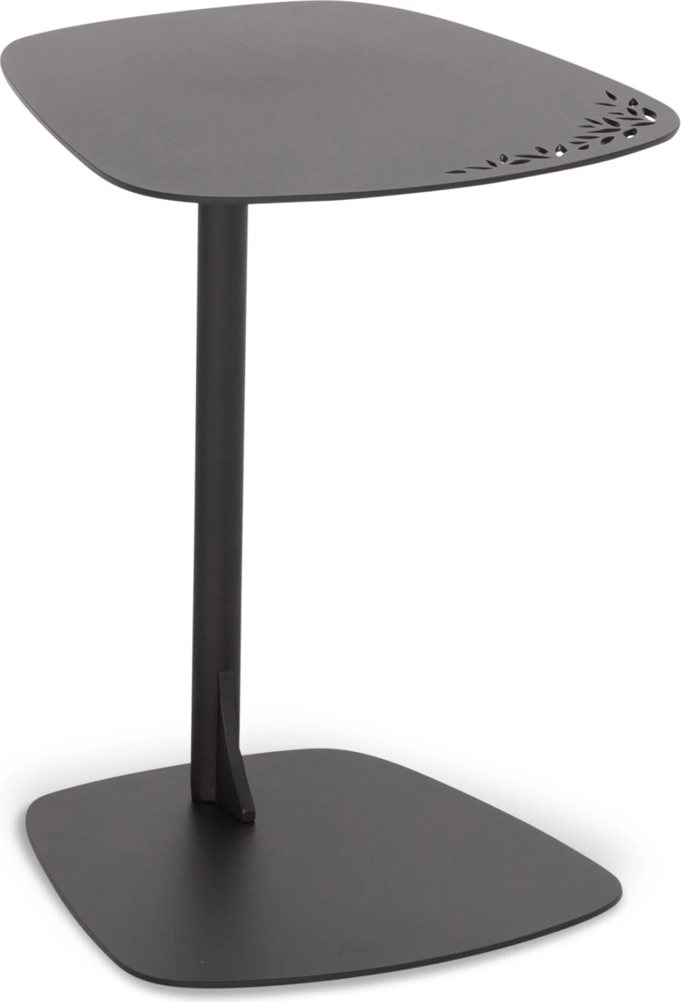 Tavolinë anësore për jashtë, alumin, ngjyrë qymyr, CD6417.02, 40x39x53cm