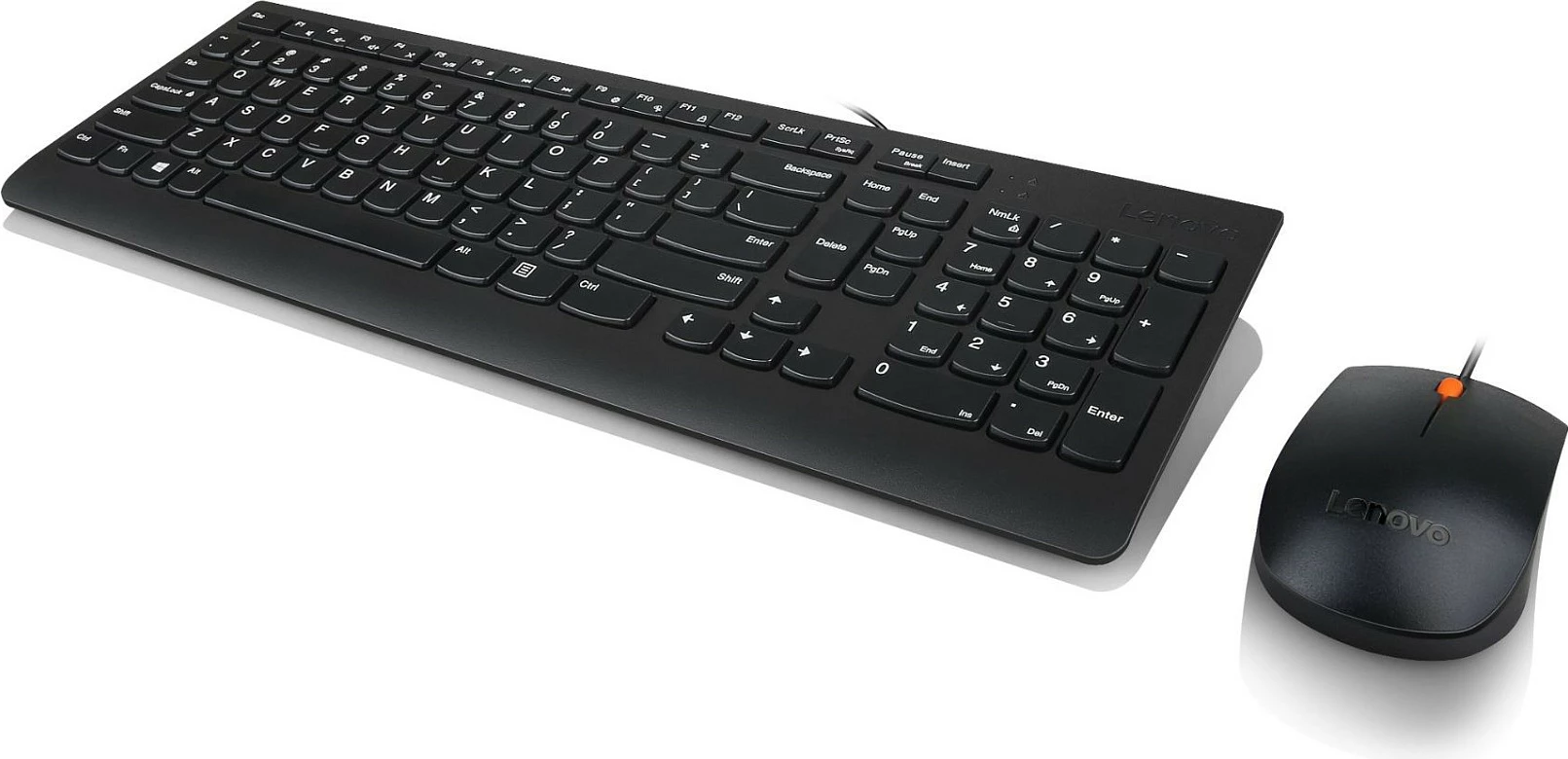 Set tastierë + maus Lenovo 300 USB, QWERTZ gjerman, me tastierë numerike, e zezë