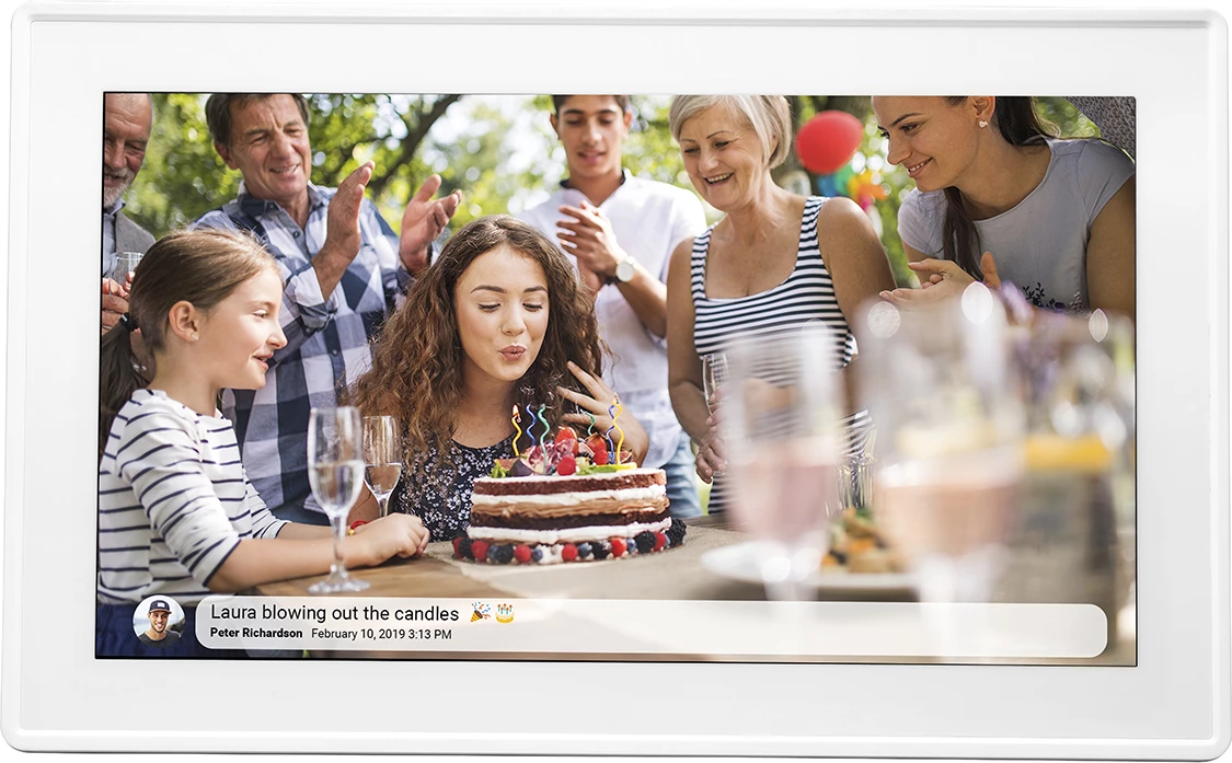 Kornizë digjitale Denver Frameo PFF-1515W, 15.6", 16 GB, Full HD, e bardhë