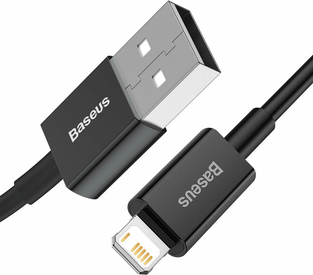 Kabllo Baseus Superior USB në Lightning CALYS-C01, 2m, 2.4A, e zezë