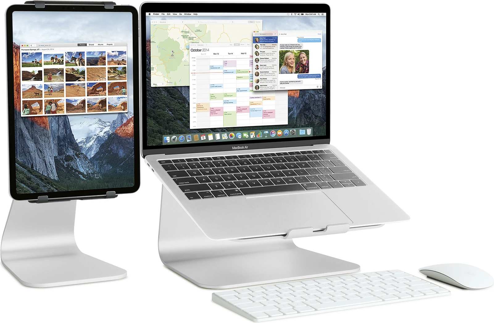 Stendë për laptop Rain Design mStand, alumini, argjendtë