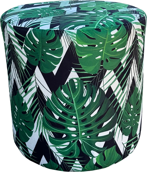 Tabure Nomads, ngjyrë e gjelbër me dizajn, 38x38x38