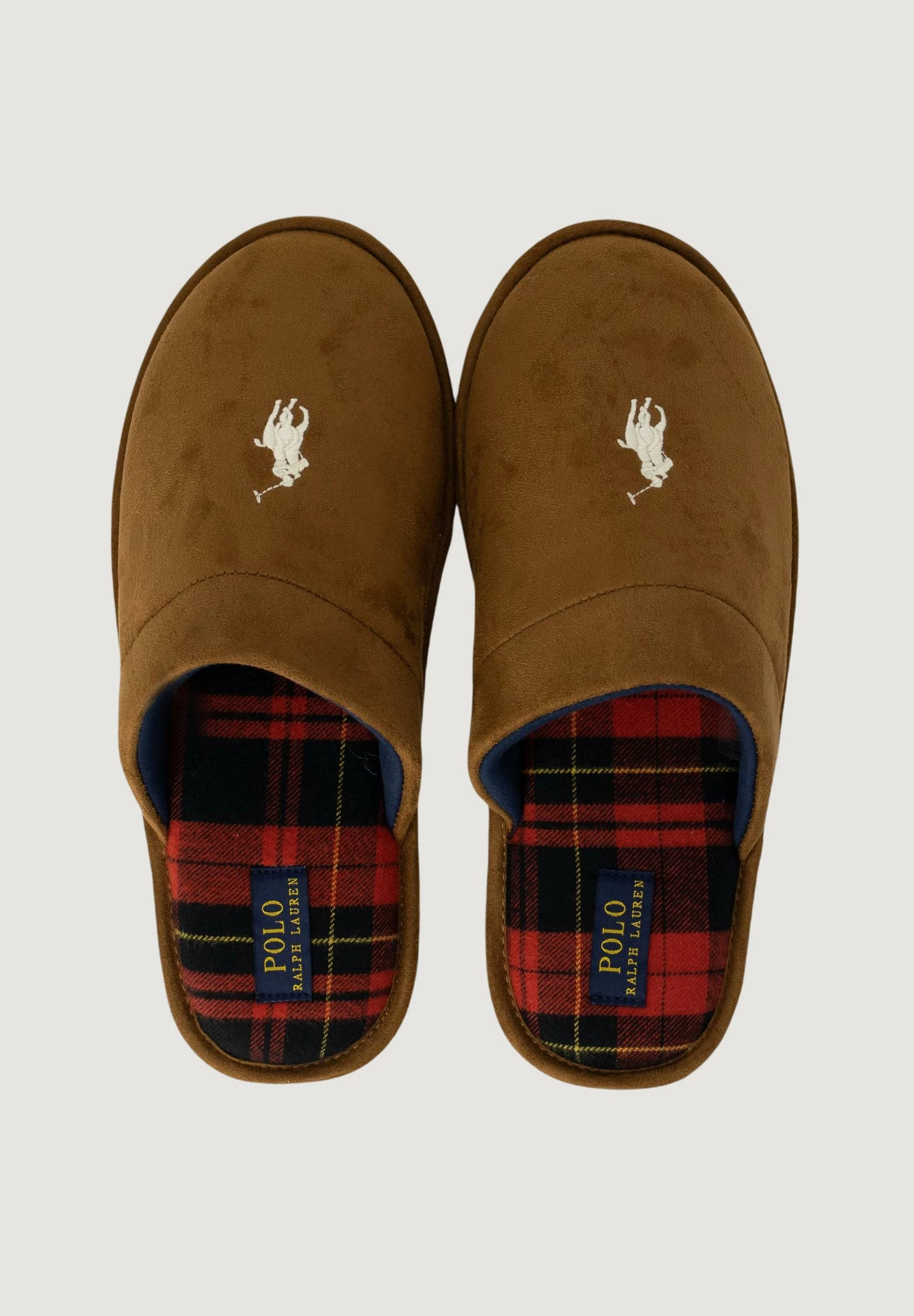 Papuçe për meshkuj Ralph Lauren Klarence RF103841, bezhë të errëta [Madhësia: 40]