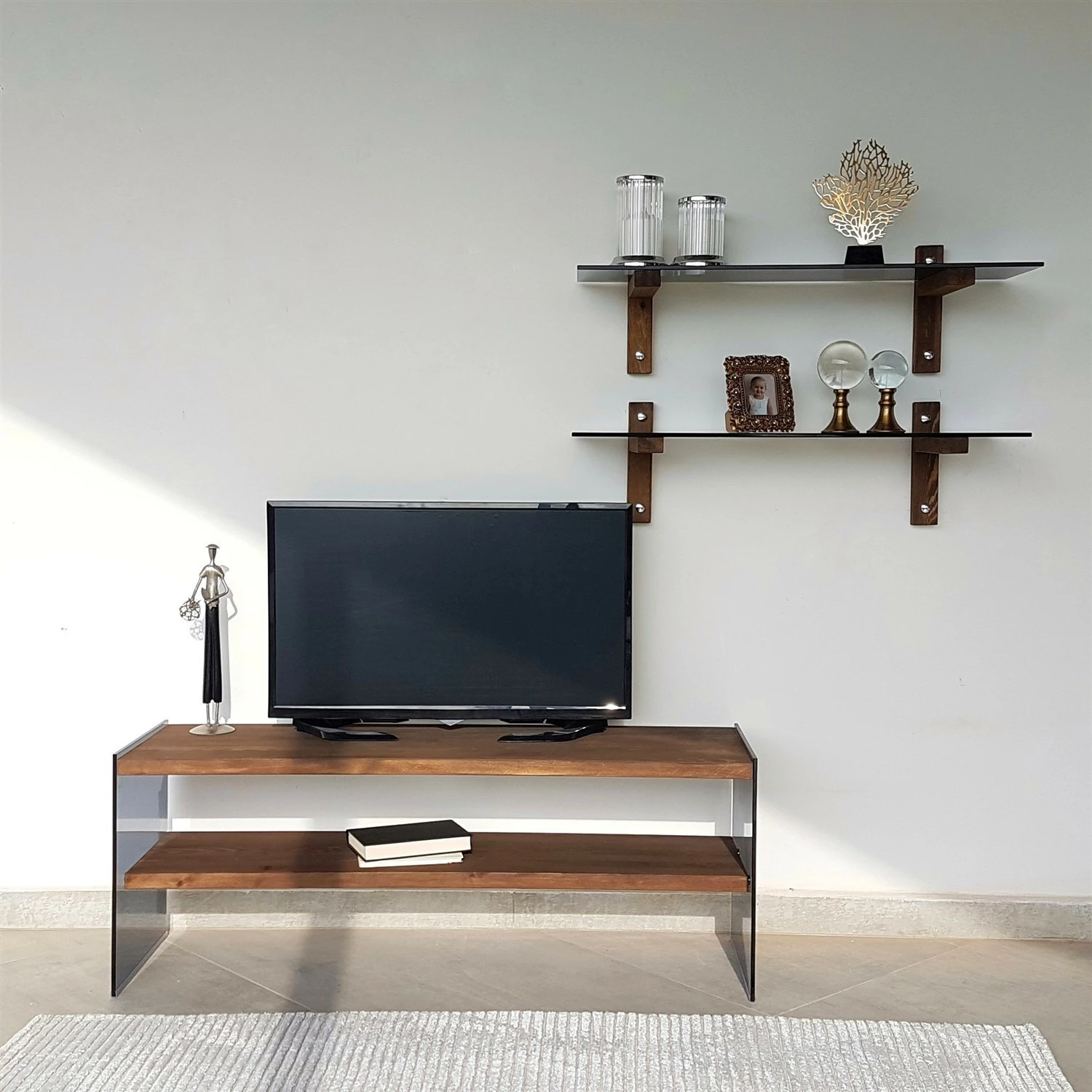 Set TV njësie Skye Decor, ngjyrë arre, TV102