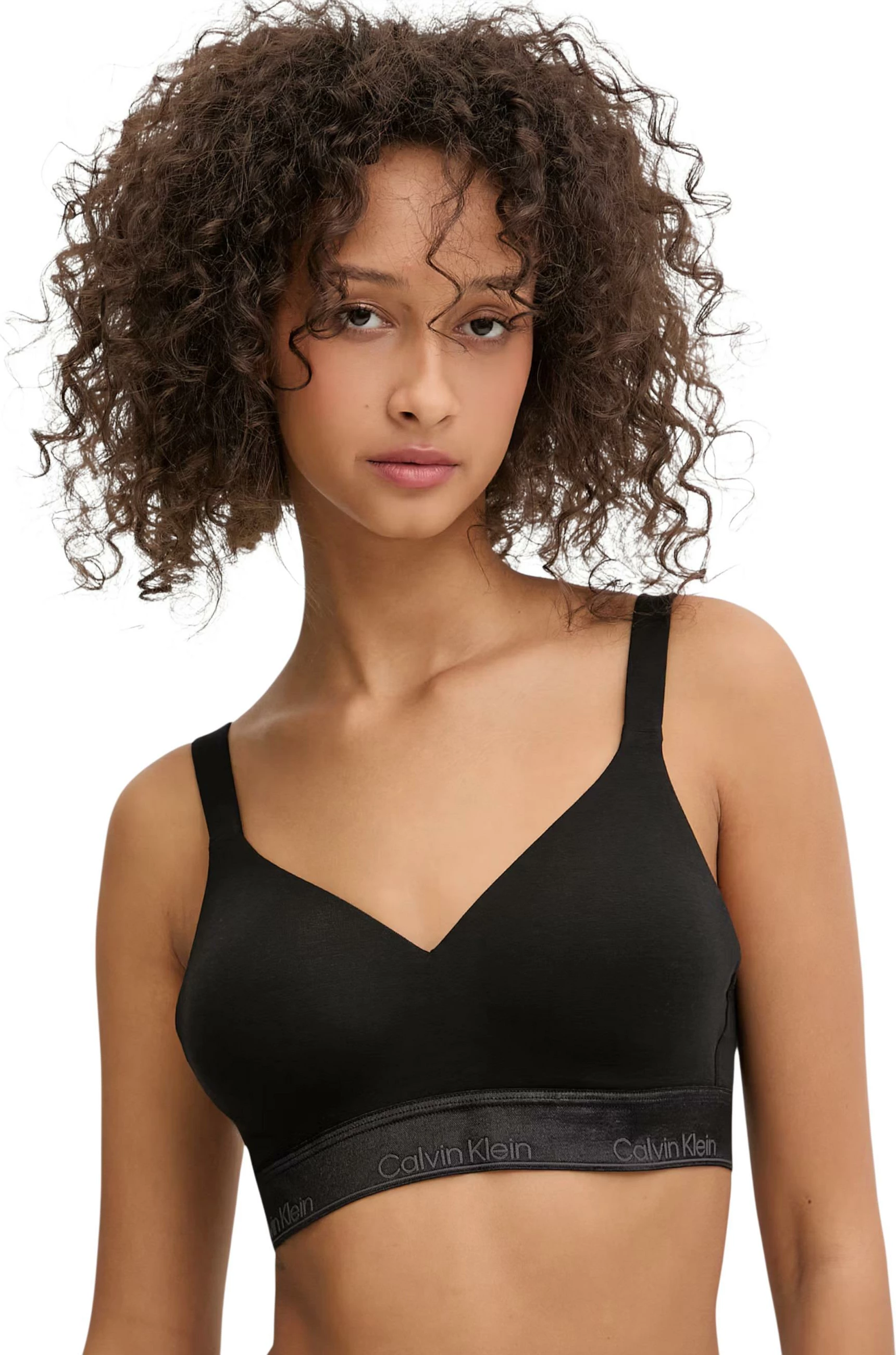 Sutjenë bralette Calvin Klein Underwear LV00QF8870, e zezë