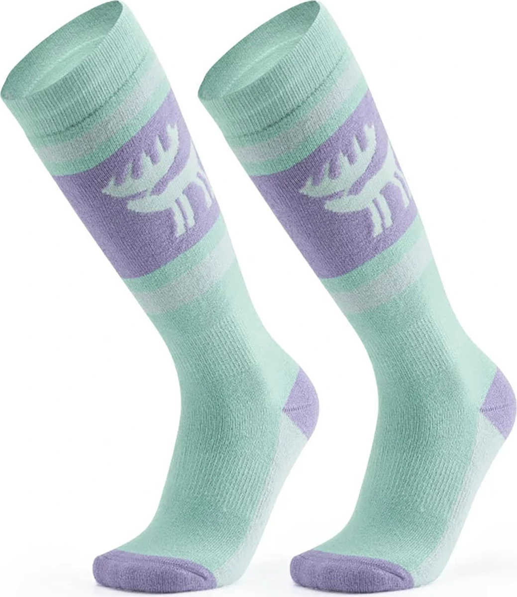 Çorape skish termale, Qunature, 037201, merino, S/M (37-42), vjollcë-jeshile