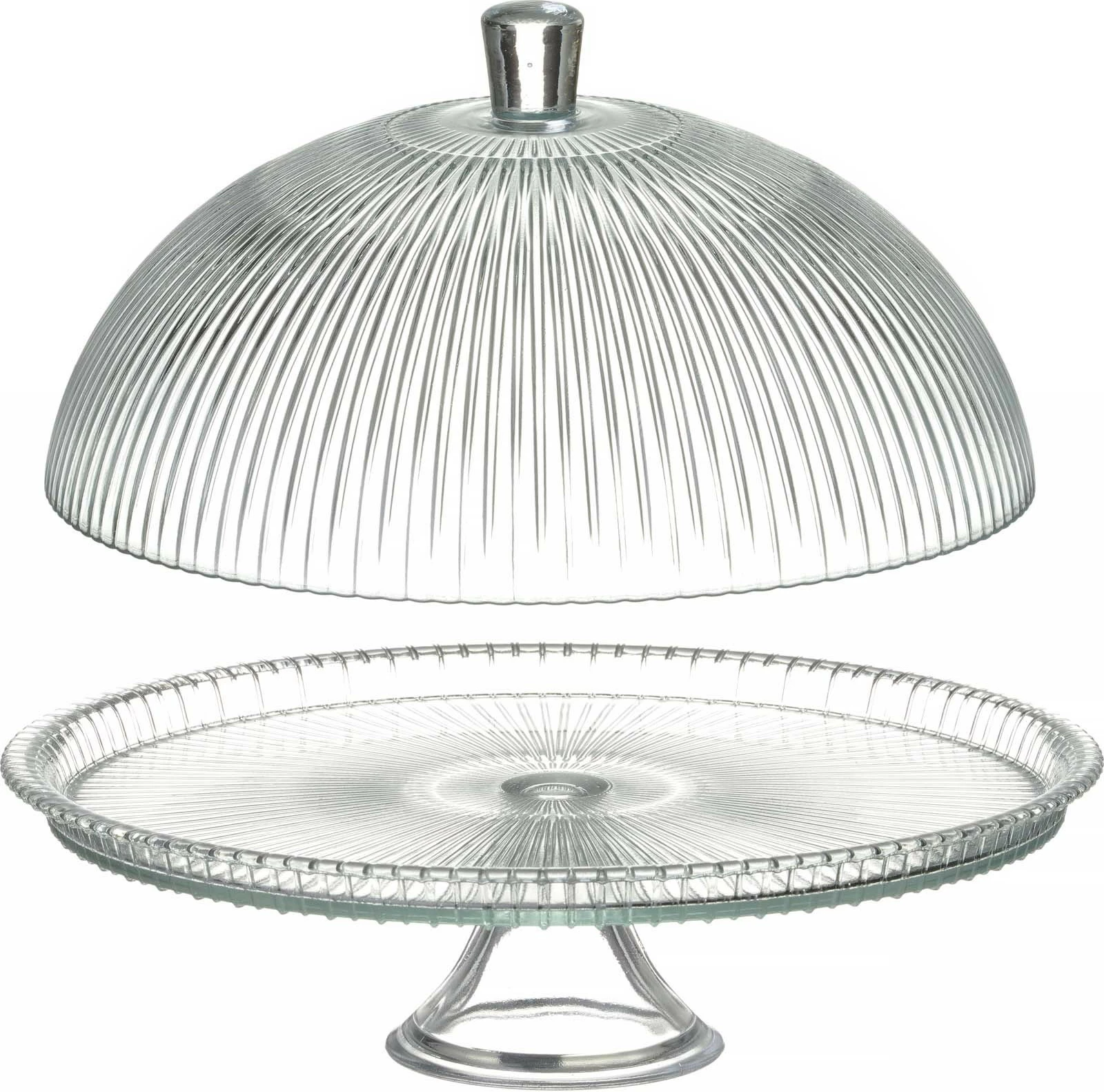 mbajtëse torte me kapak, Fine Dine Aura, ø320 x h225 mm, transparente