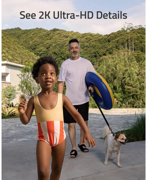 Zilë dere me kamerë Anker Eufy Security T8213G11 Dual Camera 2K HDR Wi‑Fi 2.4GHz IP65, e zezë, vetëm pajisje (pa HomeBase)