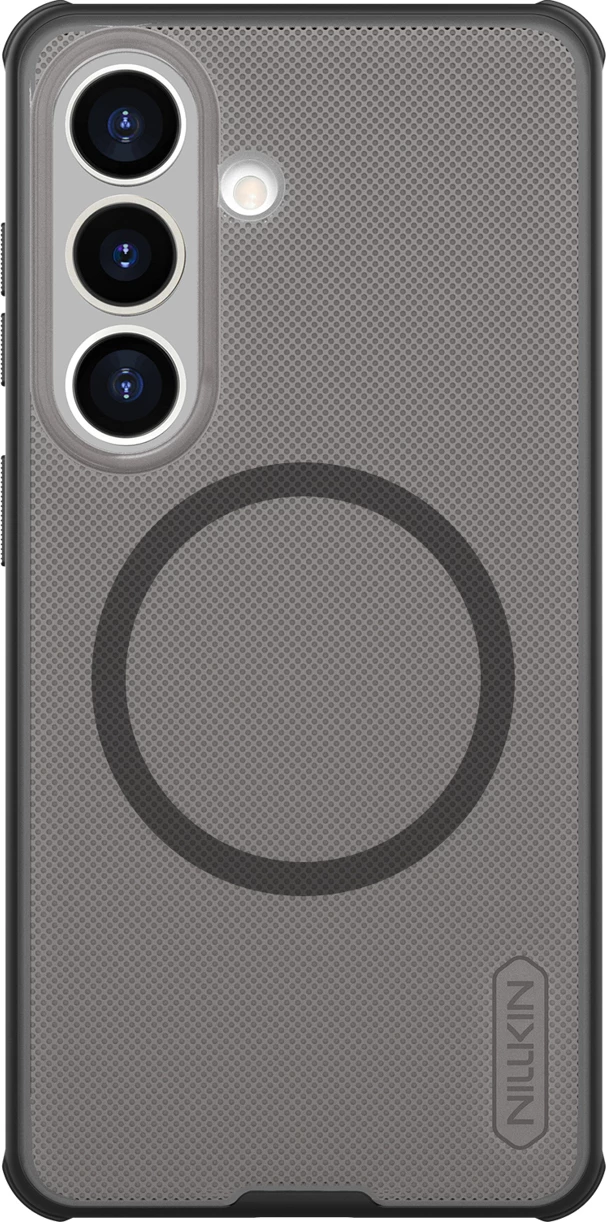 Mbështjellës Nillkin Super Frosted Shield Pro magnetik (MagSafe) për Samsung Galaxy S26, PC+TPU, i tejdukshëm i zi