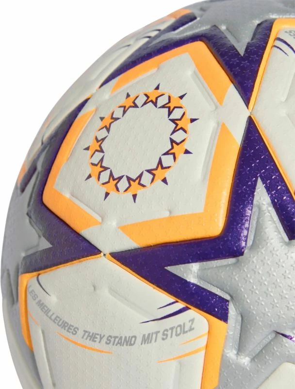 Top futbolli adidas UCL Womens Pro 26/27 League Stage KE5141, i bardhë/portokalli/vjollcë [Madhësia: 5]