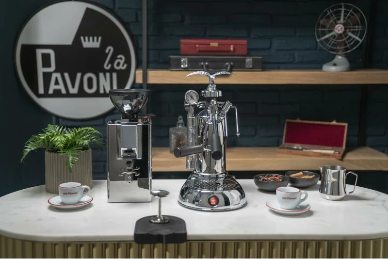 Dorezë makine espresso, La Pavoni, LPLMLN01EU, Milano, argjendt