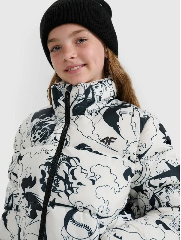 Jakne për vajza 4F, e mbushur me material sintetik