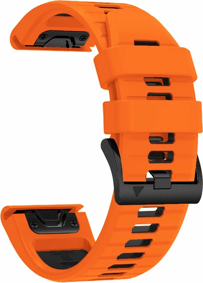 Rrip sportiv Tech-Protect IconBand Pro për Garmin Fenix 3/5X/3HR/5X Plus/6X/6X Pro/7X, Portokalli-Zi